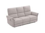 Livetastic , Grau , Holz, Metall, Textil , Pappel , Sperrholz , 200x103x92 cm , Relaxfunktion , Wohnzimmer, Sofas & Couches, Sofas, 3er Sofas
