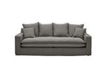 Livetastic , Grau , Textil , Füllung: Schaumstoff,Polyester, Federn , 227x92x105 cm , Made in EU , Wohnzimmer, Sofas & Couches, Sofas, 3er Sofas
