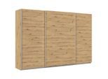 Möbelix , Eiche Artisan , Holzwerkstoff , 4 Fächer , 315x210x62 cm , Blauer Engel, Goldenes M, Made in Germany ,