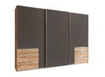 Mid.you , Graphitfarben, Eichefarben , Holzwerkstoff , 3 Fächer , 6 Schublade(n) Schubladen , 300x216x65 cm , BQ - Bündnis für Qualität, Made in Germany, DIN EN ISO 9001 , umfangreiches Zubehör erhältlich, in verschiedenen Größen erhältlich, in verschiedenen Holzdekoren erhältlich ,