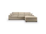 Mid.you , Beige , Textil , Füllung: Kaltschaum,Kaltschaum , L-Form , 308x186 cm , Made in EU, FSC MIX ,