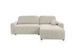Livetastic , Beige , Textil , Füllung: Schaumstoff,Schaumstoff , seitenverkehrt montierbar, L-Form , 260x161 cm , Made in EU , Liegefunktion, Schlafen auf Sitzhöhe ,