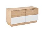 Möbelix , Weiß, Eiche Artisan , Holzwerkstoff , 106.5x53.6x40 cm ,