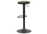 Mid.you , Schwarz, Dunkelgrün , Metall, Textil , 40x82x40 cm , Reach , Esszimmer, Barmöbel, Barhocker