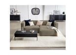 Trendmanufaktur , Greige , Textil , L-Form , 255x160 cm , Made in Europe , Stoffauswahl, Sitzqualitäten, Rücken echt ,