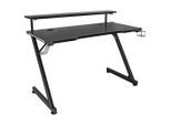 Möbelix , Schwarz , Metall, Holzwerkstoff , rechteckig , 120x75x64 cm , USB-Anschlüsse , Büromöbel, Schreibtische, Gaming-Tische