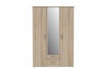 Mid.you , Sonoma Eiche , Metall, Kunststoff, Glas, Holzwerkstoff , 6 Fächer , 2 Schublade(n) Schubladen , 134x196x55 cm , Beimöbel erhältlich ,