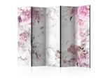 artgeist , Weiß, Pink , Holz, Kunststoff, Textil , Kiefer , massiv , Blume , 225x172x3 cm , Motiv auf Vorder- und Rückseite, Akustikschaumstoff ,