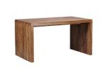 Mid.you , Sheeshamfarben , Holz , Sheesham , massiv , rechteckig , 80x76x140 cm , Büromöbel, Schreibtische, Schreibtische