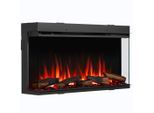 Möbelix , Schwarz , Metall , 90x50x21 cm , Fernbedienung, Flammeneffekt separat schaltbar, Überhitzungsschutz, Thermostat, Dimmer, WLAN-fähig , Kamine, Elektrokamine