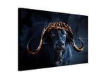 artgeist , Schwarz, Goldfarben , Holz, Textil , Kiefer , rechteckig , 120x80x1.2 cm , Keilrahmen , Dekoration, Bilder & Rahmen, Bilder, Tier Bilder