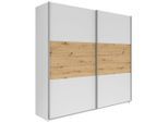 Möbelix , Weiß, Eiche Artisan , Holzwerkstoff , 2 Fächer , 218x210x59 cm ,