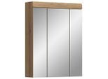 Mid.you , Holzwerkstoff , 6 Fächer , 60x79x18 cm , FSC MIX , hängend , Badezimmer, Badezimmermöbel, Badezimmerschränke, Spiegelschränke