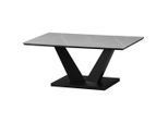Möbelix , Grau , Metall, Keramik, Holzwerkstoff , rechteckig , 110x45x60 cm , Wohnzimmer, Wohnzimmertische, Couchtische, Couchtische Metall
