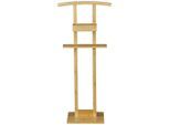 Möbelix , Naturfarben , Holz , Bambus , 44.5x103x24 cm , Hosenhalter, Jackenhalter ,