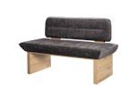 James Wood , Grau , Textil, Holzwerkstoff , 120x87x67 cm , Esszimmer, Bänke, Polsterbänke
