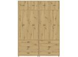 Möbelix , Eiche Artisan , Holzwerkstoff , 6 Schublade(n) Schubladen , 180x239.40x52.1 cm , Beimöbel erhältlich ,