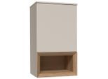 Vertico , Weiß, Eichefarben , Holzwerkstoff , 50x88x37 cm , Beimöbel erhältlich, hängend ,