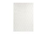 Kayoom , Creme, Weiß , Textil , Struktur , rechteckig , 80x150 cm , pflegeleicht , Teppiche & Böden, Teppiche