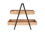 Möbelix , Braun, Schwarz , Holz , Wasserhyazinthe , rechteckig , 42x43.5x23 cm ,