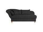 Max Winzer , Schwarz , Textil , Buche , Uni , Füllung: Schaumstoff , 88x82x190 cm , Goldenes M, Made in Europe , Rücken echt, Armteil links ,