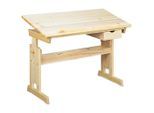 Mid.you , Kieferfarben , Holz , Kiefer , massiv , 1 Schublade(n) Schubladen , rechteckig , 55x63-96x109 cm , höhenverstellbar, Stauraum , Kinder- & Jugendzimmer, Kinderschreibtische