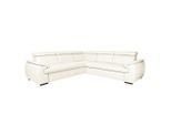 Livetastic , Weiß , Leder , Echtleder , Rindleder , 265x265 cm , Made in EU , Lederauswahl, seitenverkehrt erhältlich, Rücken echt , Wohnzimmer, Sofas & Couches, Sofas, Ledersofas