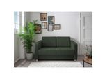 Livetastic , Dunkelgrün , Textil , Uni , 159x88x87 cm , Made in EU , Stoffauswahl, Liegefunktion, einzeln ausziehbar, Rücken echt , Wohnzimmer, Sofas & Couches, Schlafsofas, Schlafsofas