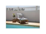 Gardenson , Creme, Hellbraun , Textil , Bambus, Rattan , 80x35x210 cm , Gartenmöbel, Gartenliegen, Sonnenliegen