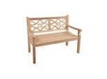 Gardenson , Braun , Holz , Teakholz , vollmassiv , 120x92x64 cm , Gartenmöbel, Gartenbänke
