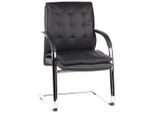 Mid.you , Schwarz , Leder , Kombination Echtleder/Lederlook , Rindleder , 60x100x47 cm , ergonomische Rückenlehne ,