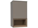 Vertico , Taupe, Eiche dunkel , Holzwerkstoff , 50x88x37 cm , Beimöbel erhältlich, hängend ,