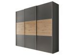 Mid.you , Anthrazit, Eiche Artisan , 10 Fächer , 2 Schublade(n) Schubladen , 280x222x68 cm , Lga, Goldenes M, BQ - Bündnis für Qualität, Made in Germany , in verschiedenen Größen erhältlich, in verschiedenen Holzdekoren erhältlich , Schlafzimmer, Kleiderschränke, Schwebetürenschränke