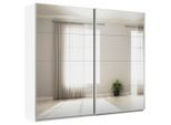 Möbelix , Silberfarben, Weiß , Glas, Holzwerkstoff , 6 Fächer , 271x229x62 cm , Blauer Engel, Goldenes M, Made in Germany , umfangreiches Zubehör erhältlich ,