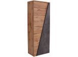Möbelix , Eichefarben, Dunkelgrau , Holzwerkstoff , 8 Fächer , 70x196x35 cm , Typenauswahl ,