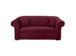 Mid.you , Rot , Textil , Buche , vollmassiv , Füllung: Silikon, Schaumstoffflocken , 213x86x99 cm , Made in EU ,