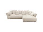 Mid.you , Beige , Textil , Füllung: Schaumstoffflocken,Schaumstoffflocken , seitenverkehrt montierbar, L-Form , 330x197 cm , Made in EU , Rücken echt, Armteil links, Armteil rechts , Wohnzimmer, Sofas & Couches, Wohnlandschaften, Ecksofas