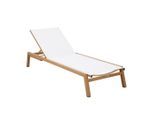 Ambia Garden , Creme, Eichefarben , Metall, Textil , 70x30x193 cm , Grüner Punkt, Europäischer Sicherheitsstandard , UV-beständig, Rückenlehne verstellbar , Gartenmöbel, Gartenliegen, Sonnenliegen