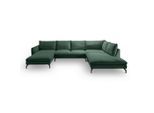 Mid.you , Smaragdgrün , Textil , Füllung: Kaltschaum , U-Form , 361x168 cm , FSC Mix, Made in EU ,