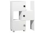Mid.you , Weiß , Holzwerkstoff , 47-78x101x34.5 cm , Made in Germany , stehend ,
