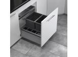 Hailo , Dunkelgrau , Kunststoff , 34 l , 55.7x34x49.1 cm , Küche, Küchenausstattung, Mülltrennsysteme