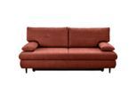 Mid.you , Terracotta , Textil , Buche , massiv , Füllung: Schaumstoff, Silikon,Schaumstoff, Silikon , 212x97x105 cm , Made in EU , Liegefunktion, Rücken echt , Wohnzimmer, Sofas & Couches, Schlafsofas, Schlafsofas