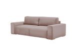 Livetastic , Altrosa , Textil , Buche , Hartholz , Füllung: Silikon, Schaumstoffflocken , 255x86x123 cm , Made in EU , Liegefunktion , Wohnzimmer, Sofas & Couches, Schlafsofas, Schlafsofas