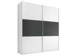 Mid.you , Anthrazit, Weiß , Holzwerkstoff , 8 Fächer , 2 Schublade(n) Schubladen , 188x222x68 cm , Lga, Goldenes M, BQ - Bündnis für Qualität, Made in Germany , in verschiedenen Größen erhältlich, in verschiedenen Holzdekoren erhältlich ,