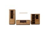 Mid.you , Wildeiche , Holz , Wildeiche , massiv , 10 Fächer , 1 Schublade(n) Schubladen , 407x200x54 cm , FSC MIX , stehend ,
