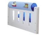 Mid.you , Hellblau, Dunkelblau , Textil , Pirat , Füllung: Schaumstoff , 16.5x79 cm , formstabil , Kinder- & Jugendzimmer, Kinderbetten, Kinderbett-Zubehör