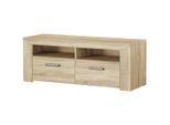 Mid.you , Sonoma Eiche , Holzwerkstoff , 2 Schublade(n) Schubladen , 130.1x49.5x44 cm ,