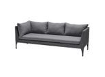 Möbelix , Schwarz , Metall, Kunststoff , Füllung: Polyester,Polyester , Eckteil, einzeln stellbar , 227x58x83 cm , Gestellauswahl ,