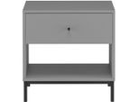 Mid.you , Grau , Holzwerkstoff , 1 Schublade(n) Schubladen , rechteckig , 50x50x35 cm , Stauraum, offenes Fach, einfacher Aufbau ,