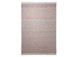 Esprit , Rot, Weiß , Textil , Abstraktes , rechteckig , 60x110 cm , Textiles Vertrauen - Oeko-Tex®, Hohenstein , für Fußbodenheizung geeignet, in verschiedenen Größen erhältlich , Teppiche & Böden, Teppiche, Webteppiche, Handwebteppiche